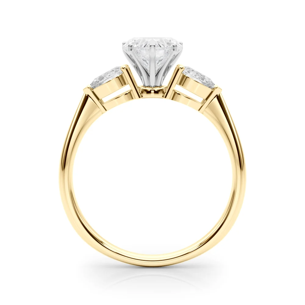 Pear Accent Three-Stone Engagement Ring - Image 135