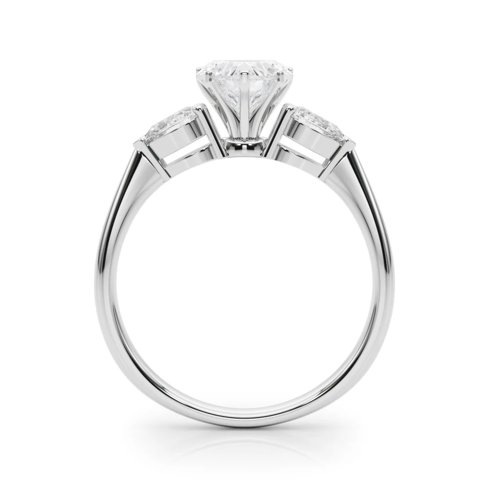 Pear Accent Three-Stone Engagement Ring - Image 131