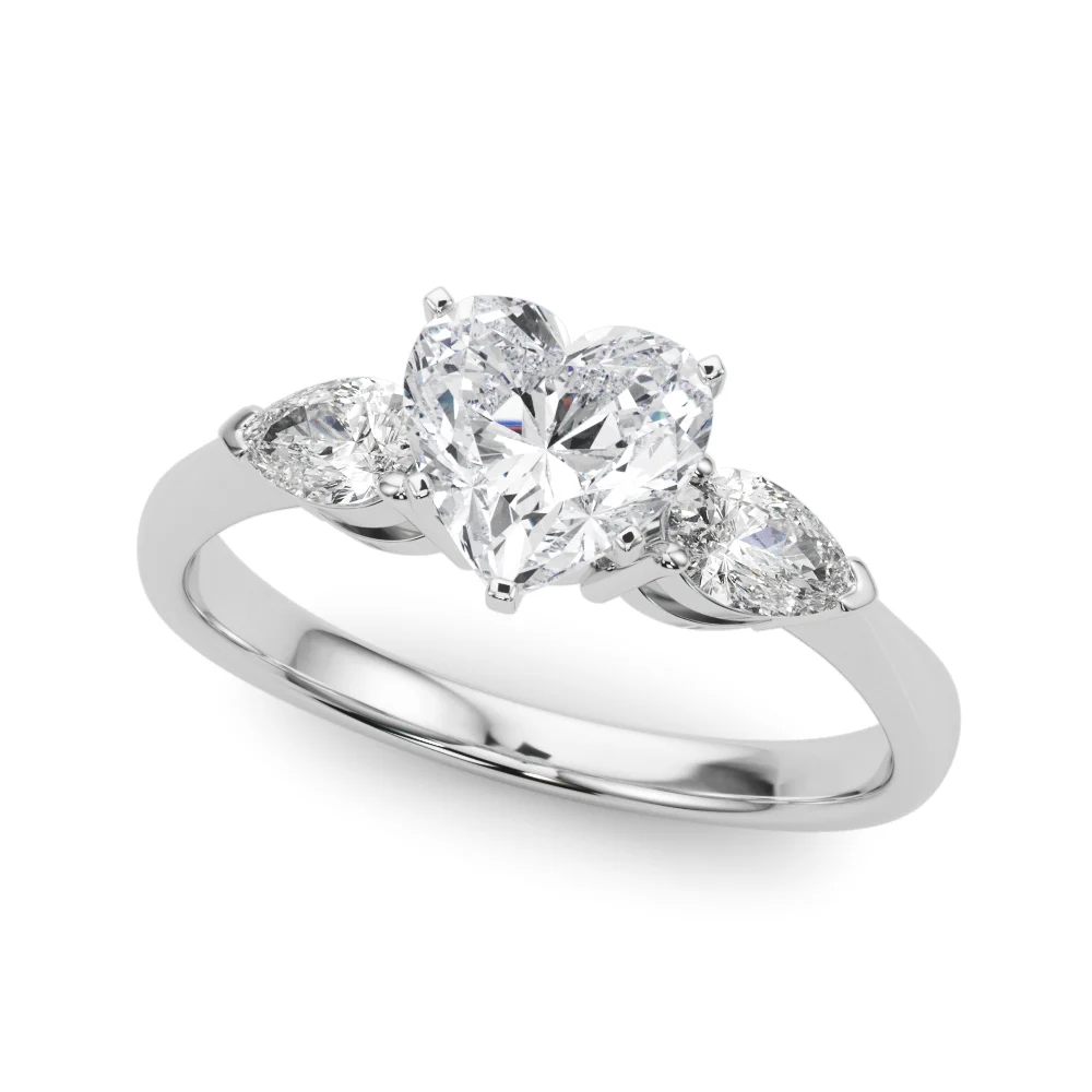 Pear Accent Three-Stone Engagement Ring - Image 130