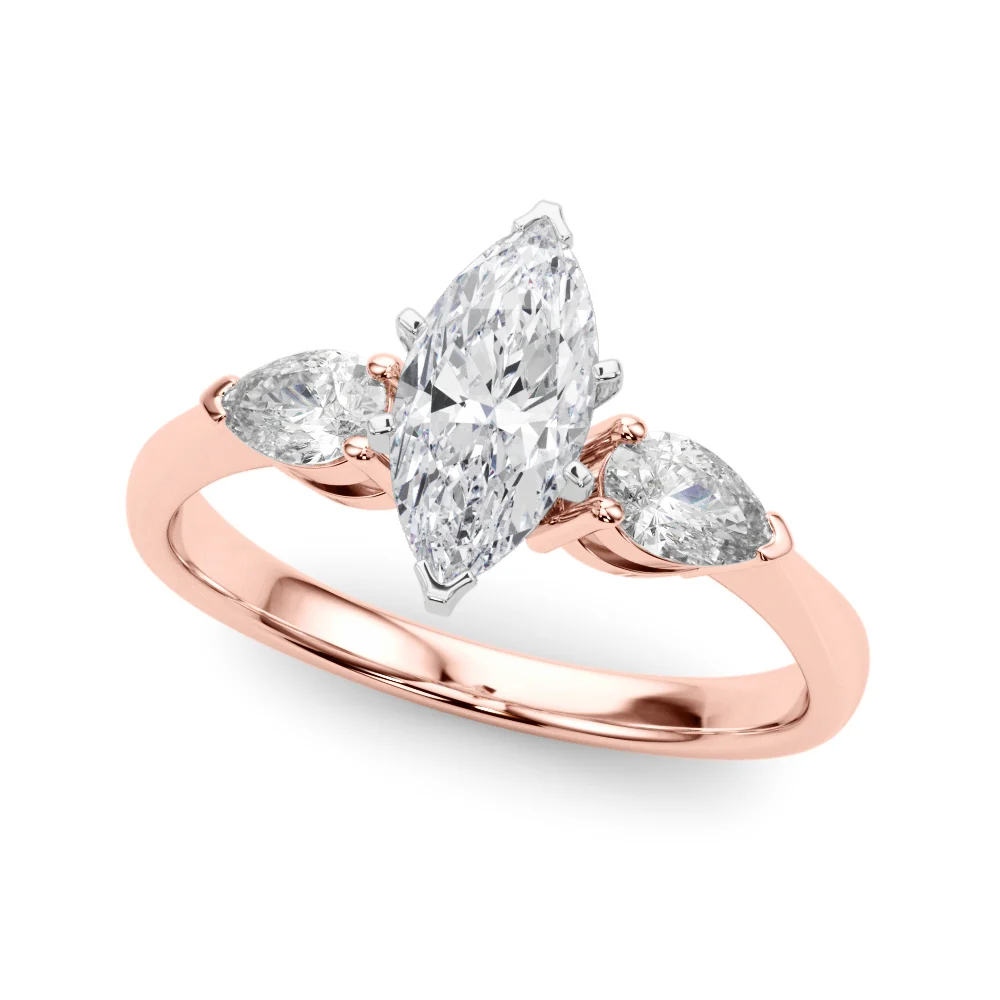 Pear Accent Three-Stone Engagement Ring - Image 113