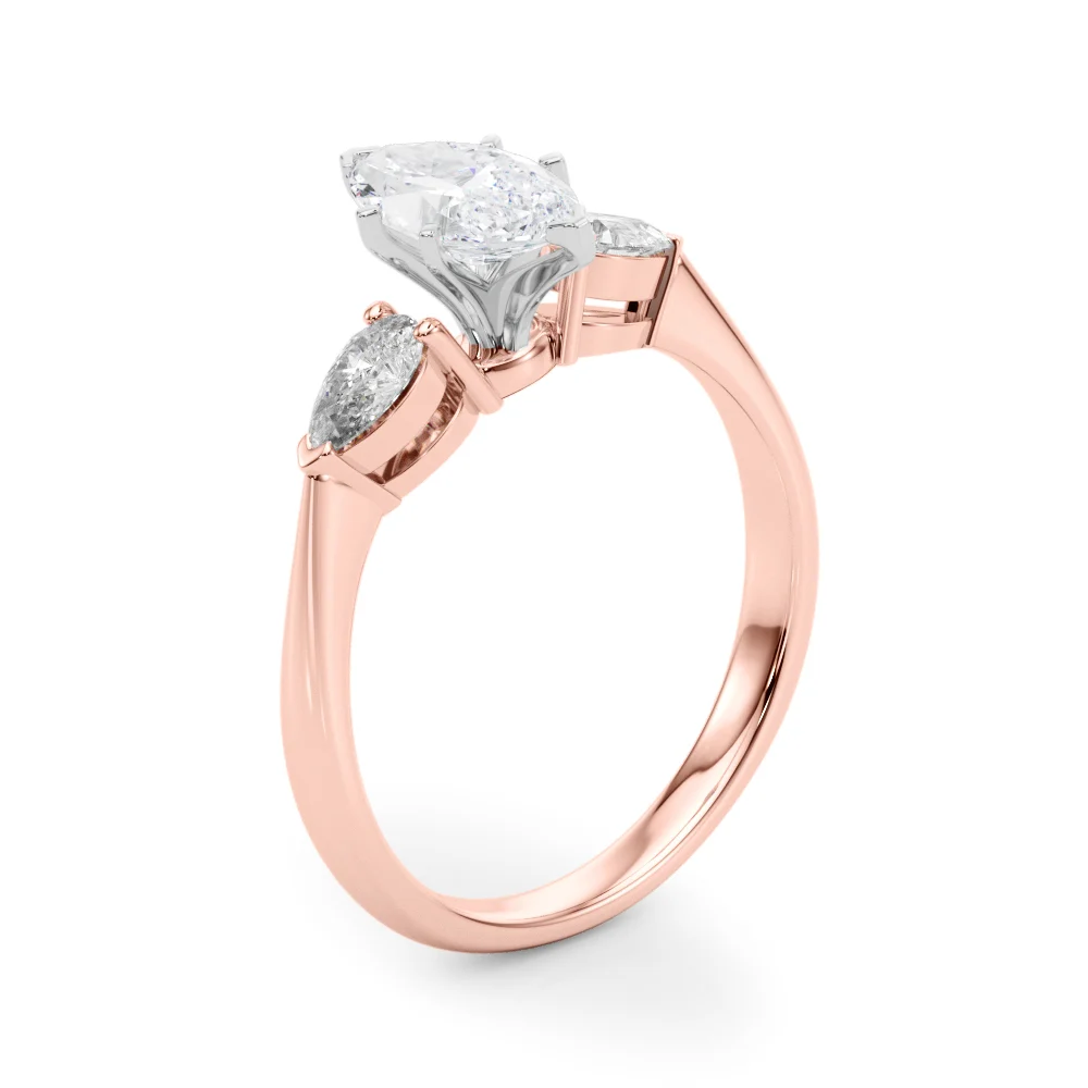 Pear Accent Three-Stone Engagement Ring - Image 116
