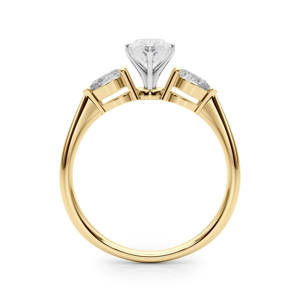 Pear Accent Three-Stone Engagement Ring - Image 109