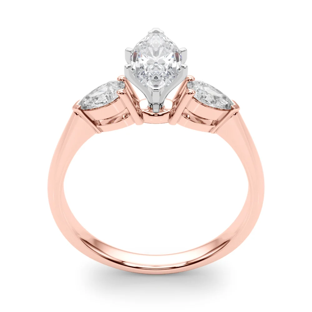 Pear Accent Three-Stone Engagement Ring - Image 117