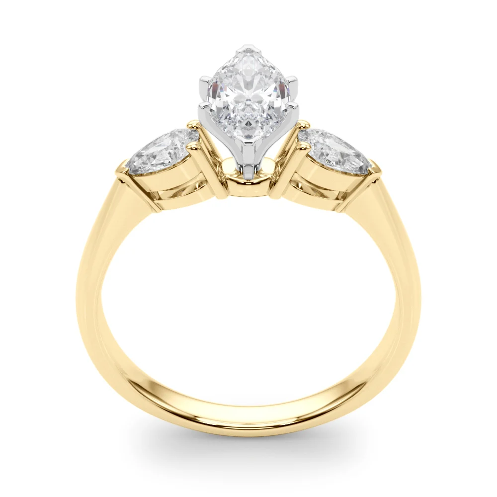 Pear Accent Three-Stone Engagement Ring - Image 112