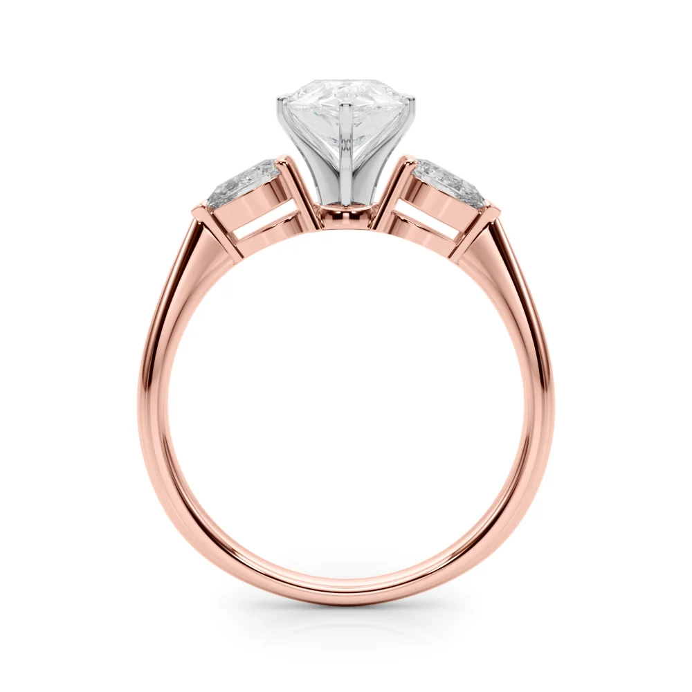 Pear Accent Three-Stone Engagement Ring - Image 99