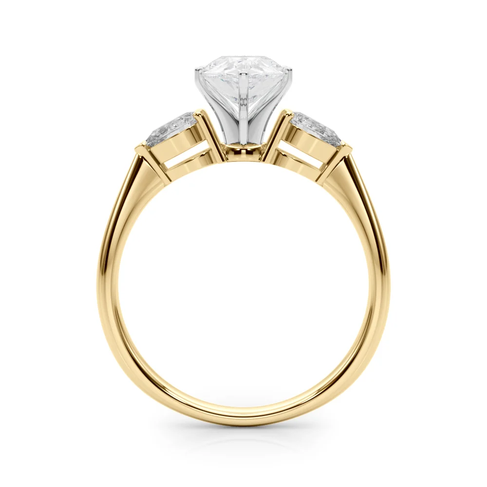 Pear Accent Three-Stone Engagement Ring - Image 94