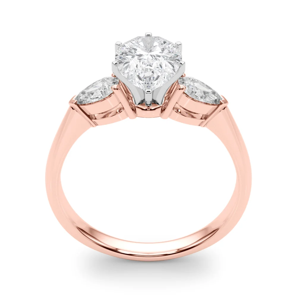 Pear Accent Three-Stone Engagement Ring - Image 102