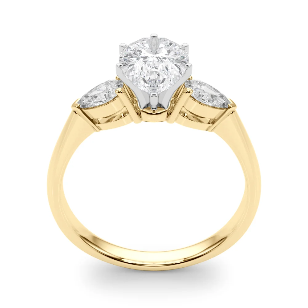 Pear Accent Three-Stone Engagement Ring - Image 97