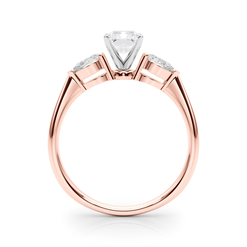 Pear Accent Three-Stone Engagement Ring - Image 40