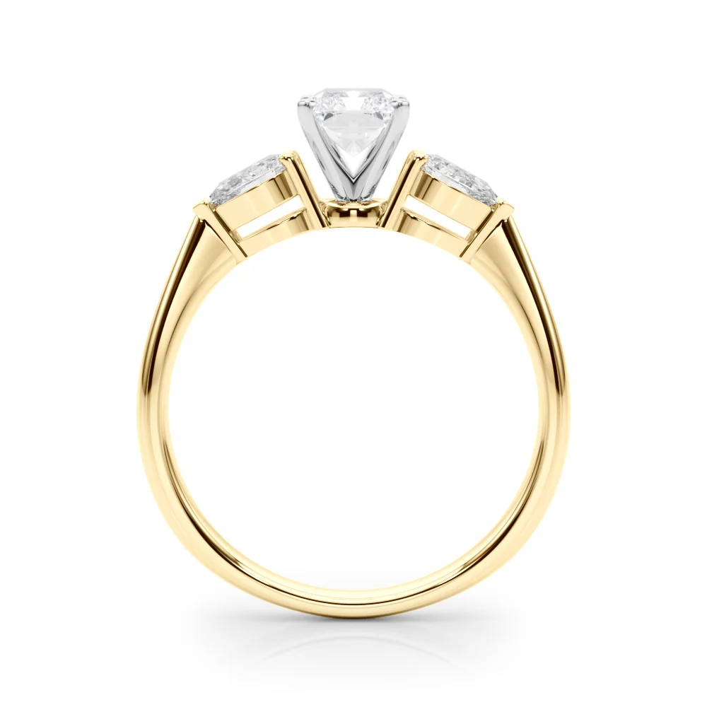 Pear Accent Three-Stone Engagement Ring - Image 36