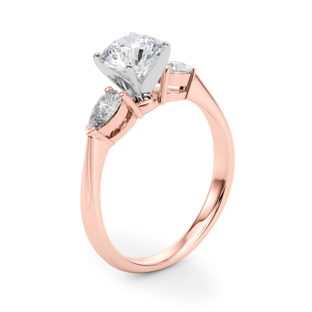 Pear Accent Three-Stone Engagement Ring - Image 14