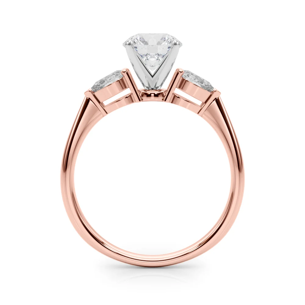 Pear Accent Three-Stone Engagement Ring - Image 12