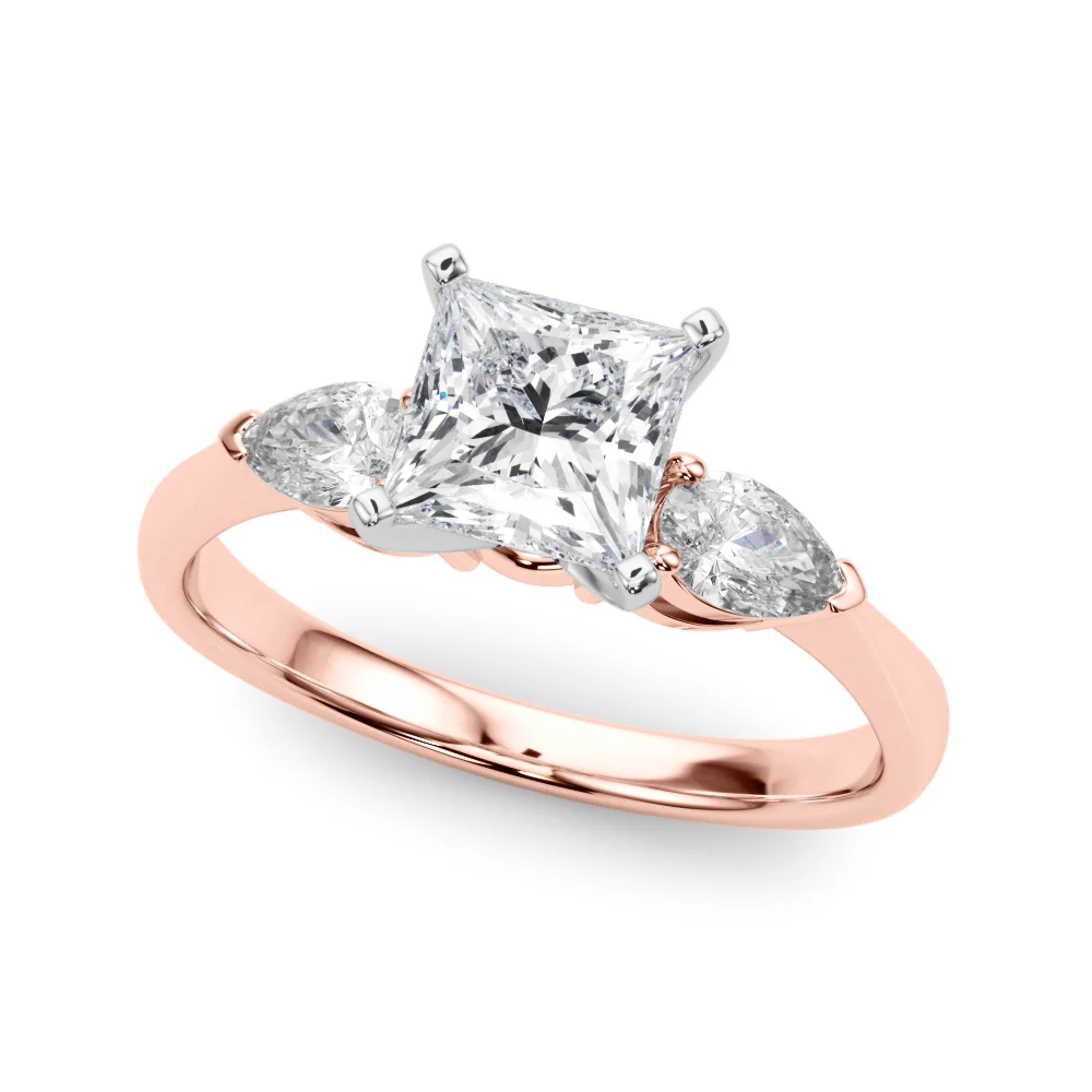 Pear Accent Three-Stone Engagement Ring - Image 83