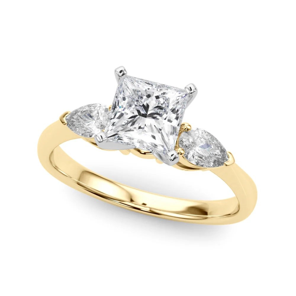 Pear Accent Three-Stone Engagement Ring - Image 78