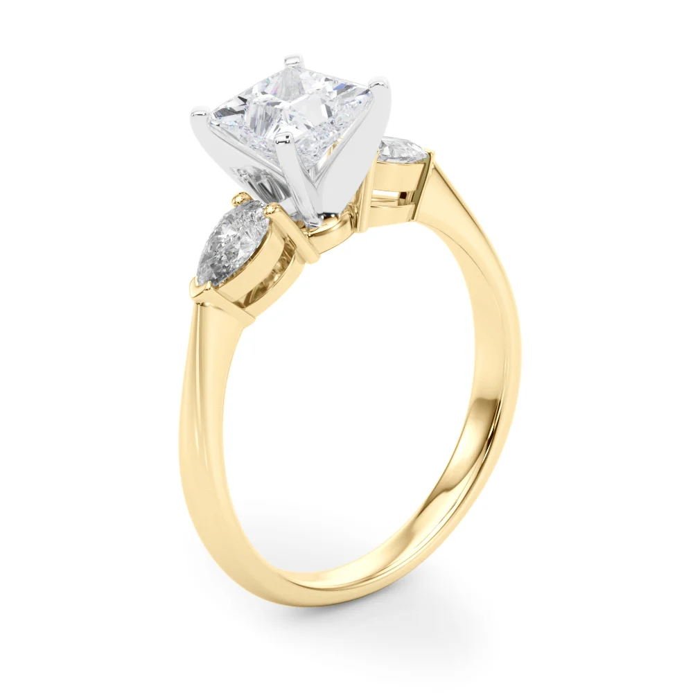 Pear Accent Three-Stone Engagement Ring - Image 81