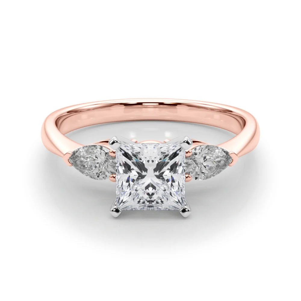 Pear Accent Three-Stone Engagement Ring - Image 85