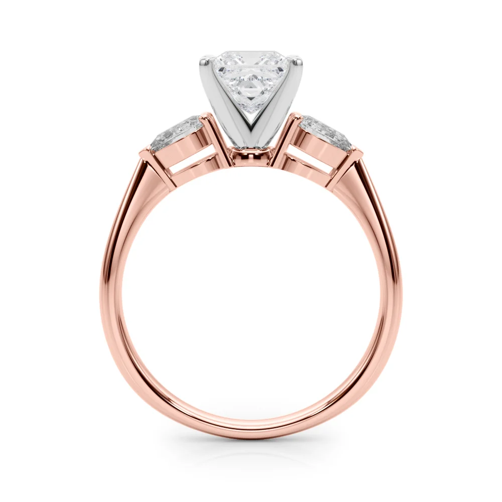 Pear Accent Three-Stone Engagement Ring - Image 84