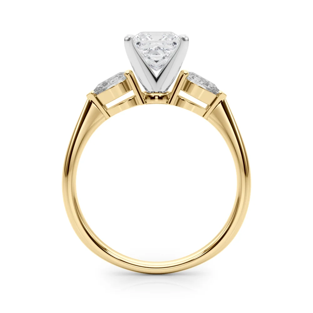 Pear Accent Three-Stone Engagement Ring - Image 79
