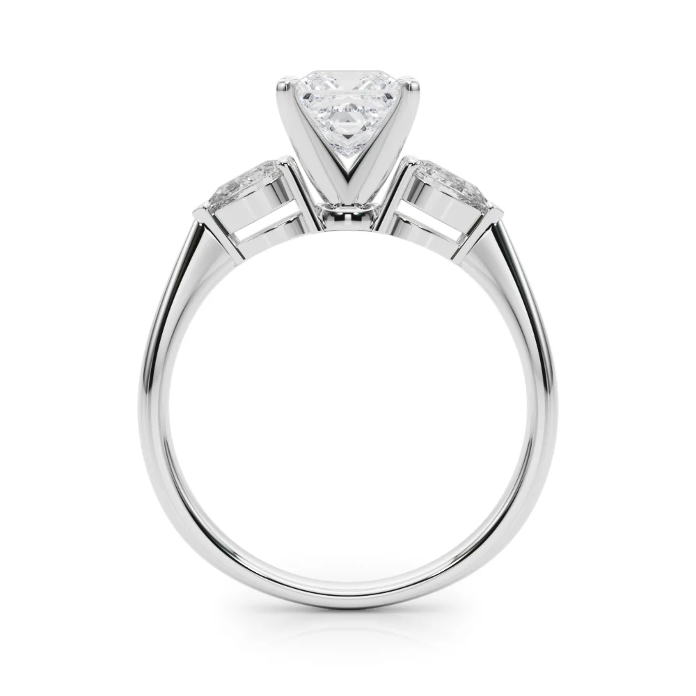 Pear Accent Three-Stone Engagement Ring - Image 74