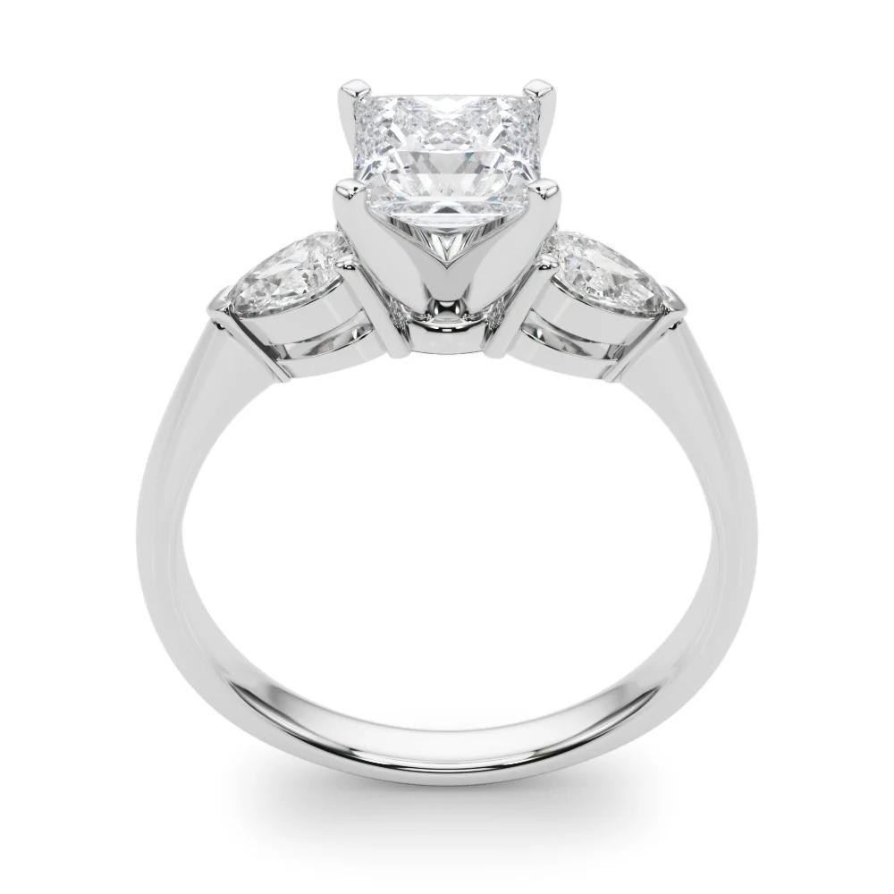 Pear Accent Three-Stone Engagement Ring - Image 77