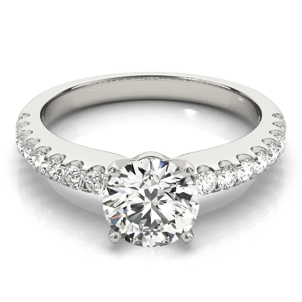 Single Row Prong Set Engagement Rings - Image 3