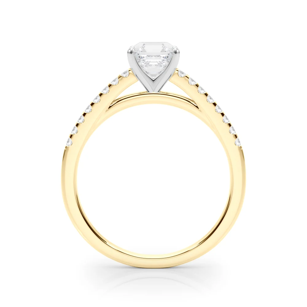 Single Row Cathedral Engagement Ring - Image 51