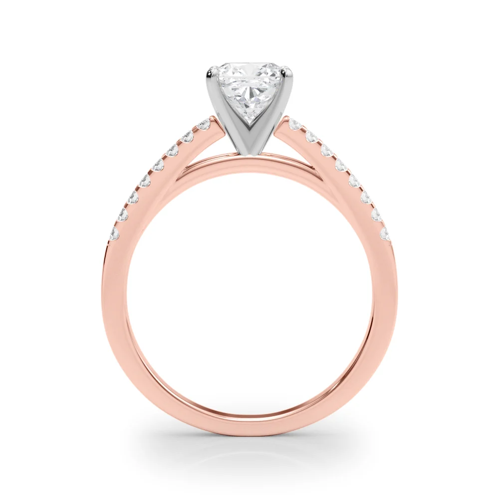 Single Row Cathedral Engagement Ring - Image 92