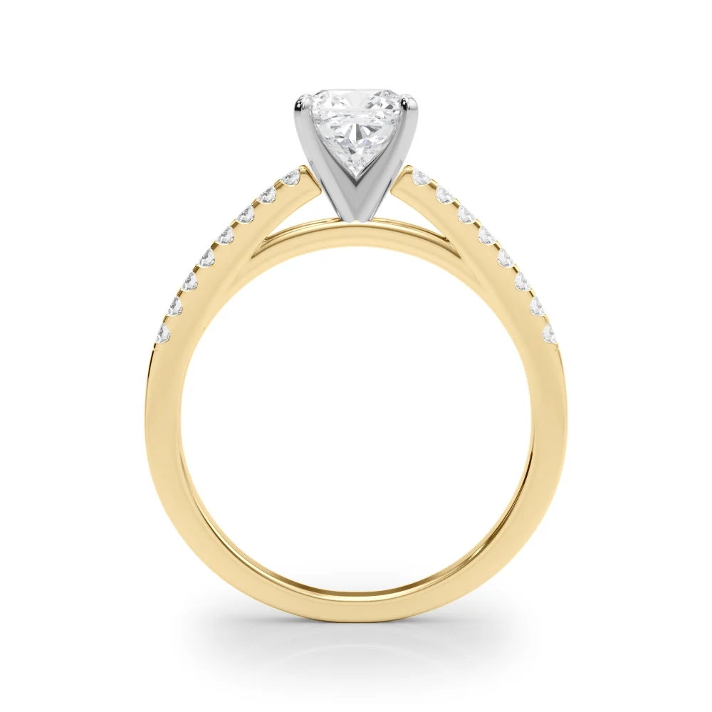 Single Row Cathedral Engagement Ring - Image 52