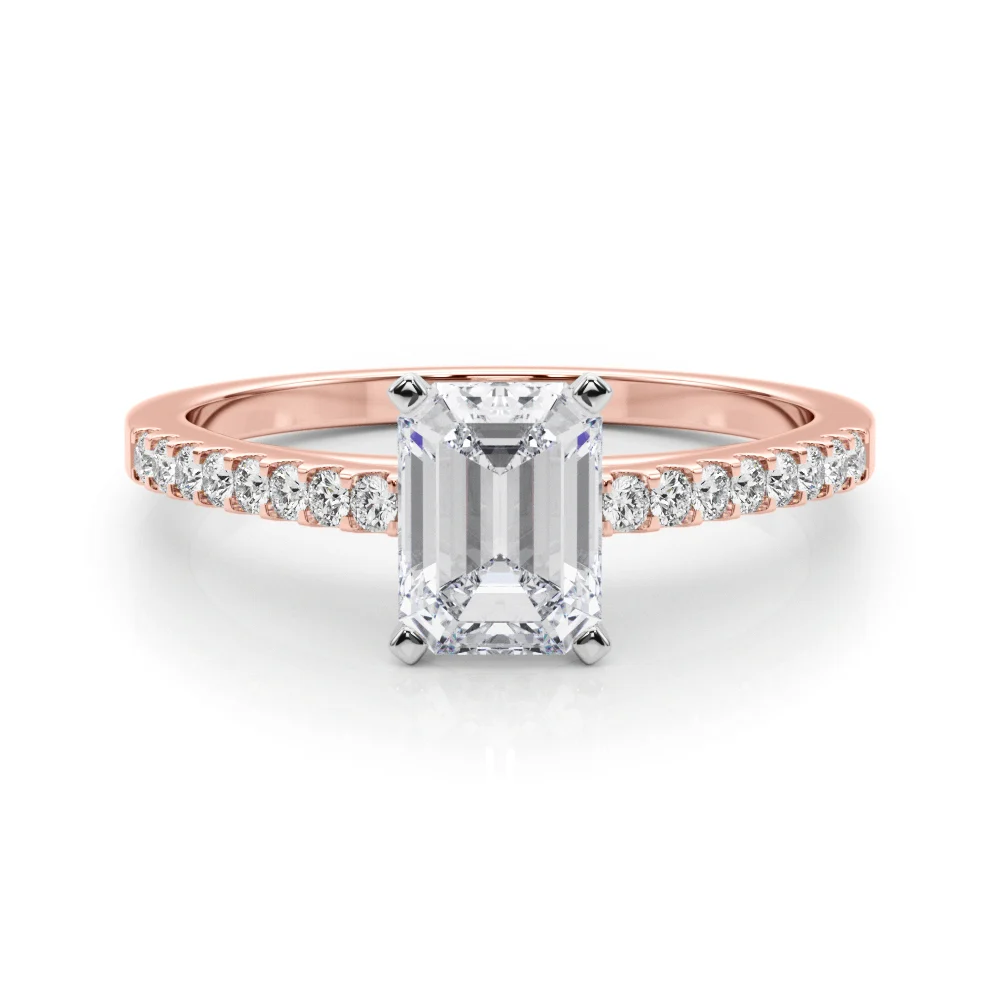 Single Row Cathedral Engagement Ring - Image 103