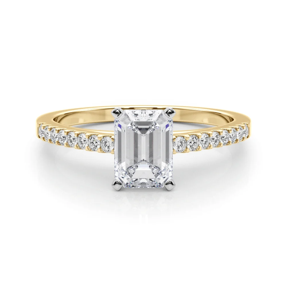 Single Row Cathedral Engagement Ring - Image 63