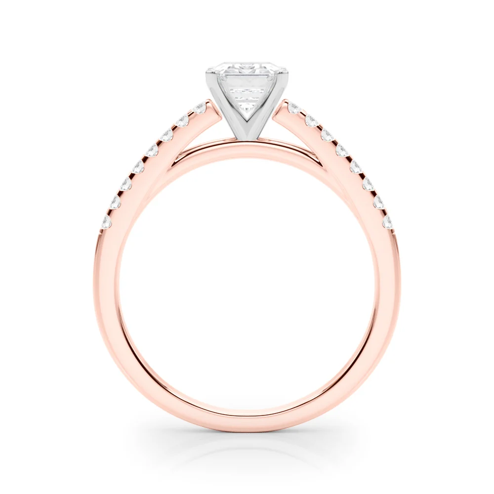 Single Row Cathedral Engagement Ring - Image 93