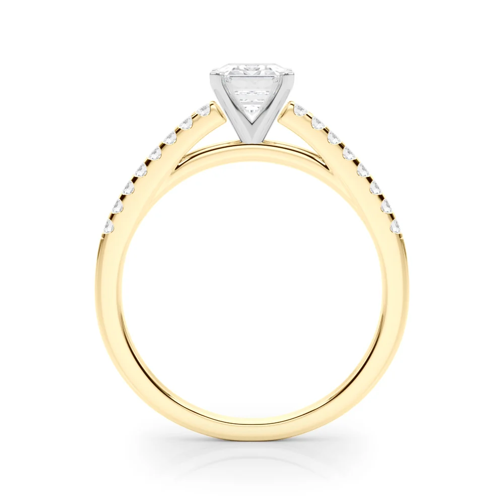 Single Row Cathedral Engagement Ring - Image 53