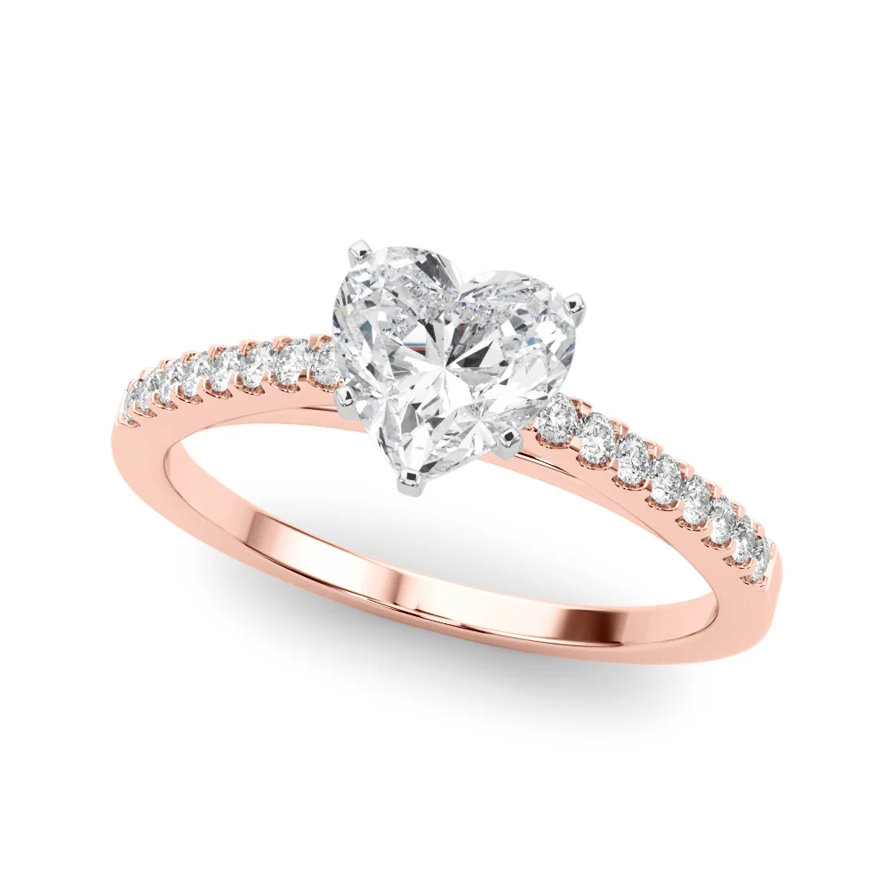 Single Row Cathedral Engagement Ring - Image 84