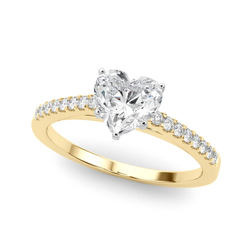 Single Row Cathedral Engagement Ring - Image 44