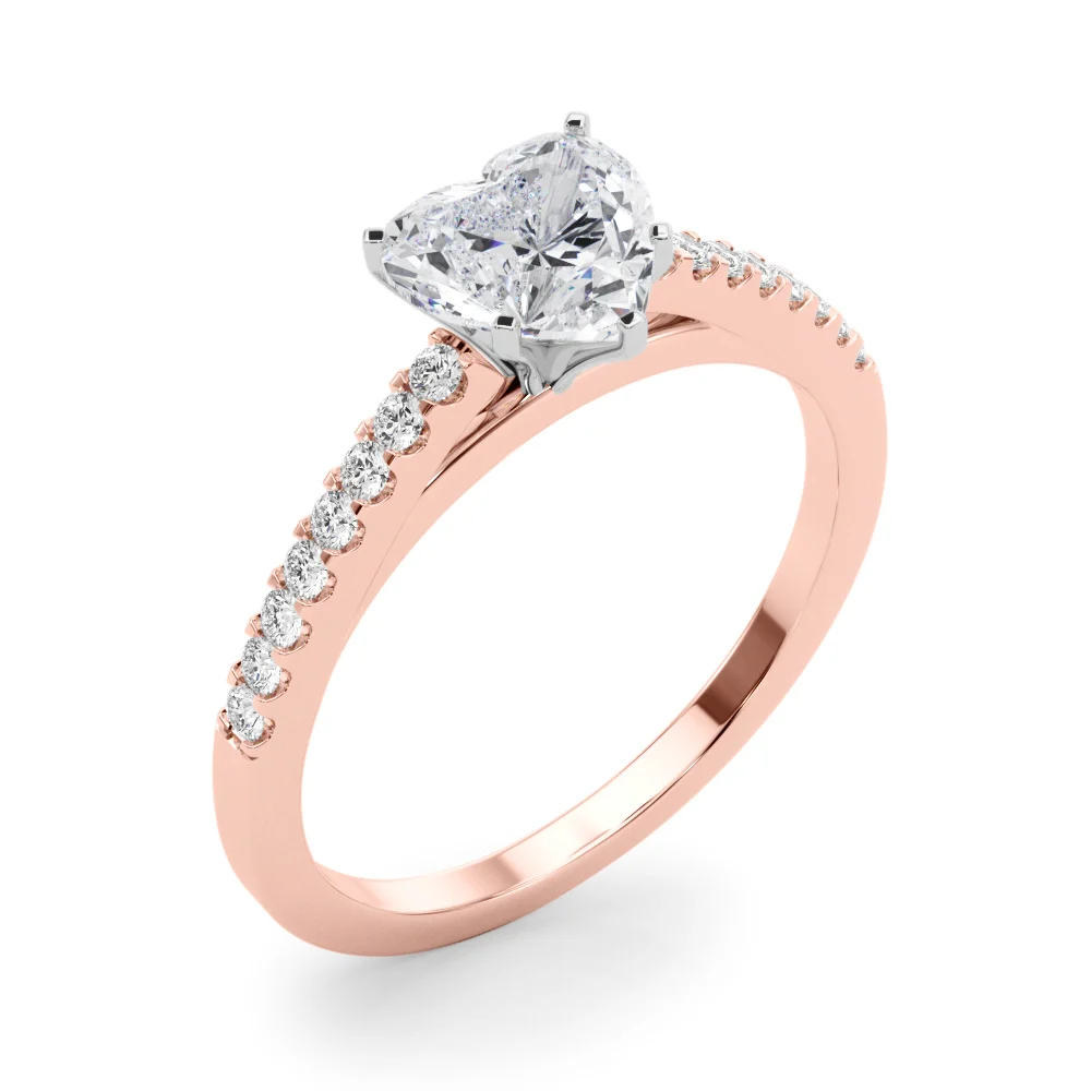 Single Row Cathedral Engagement Ring - Image 114