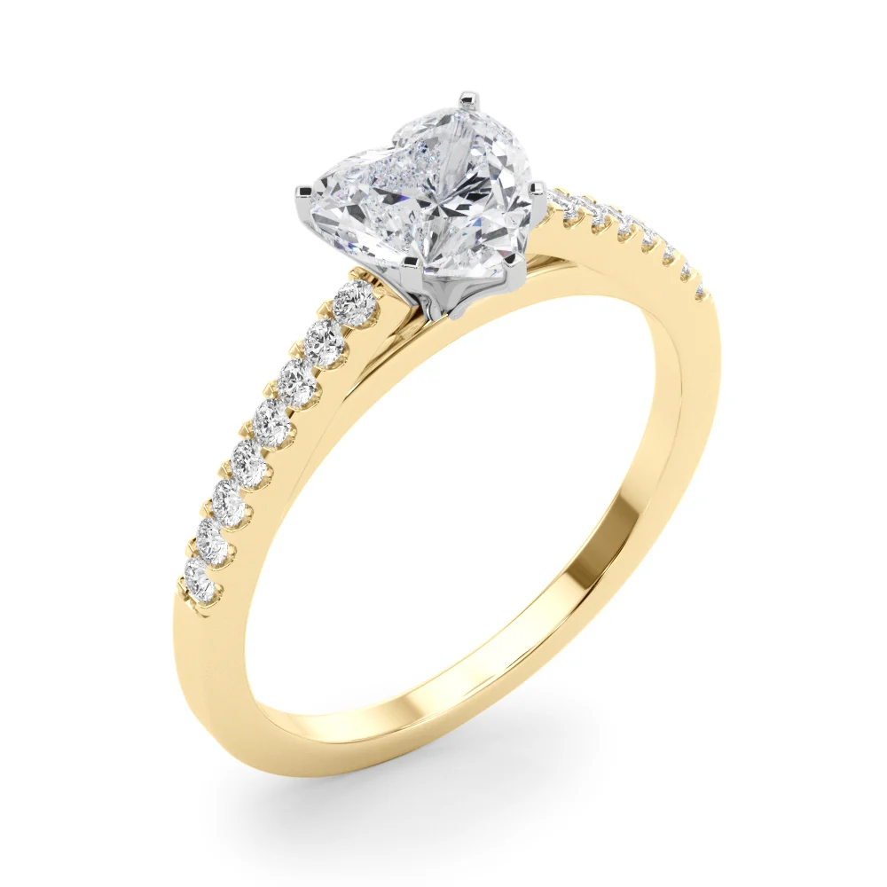 Single Row Cathedral Engagement Ring - Image 74