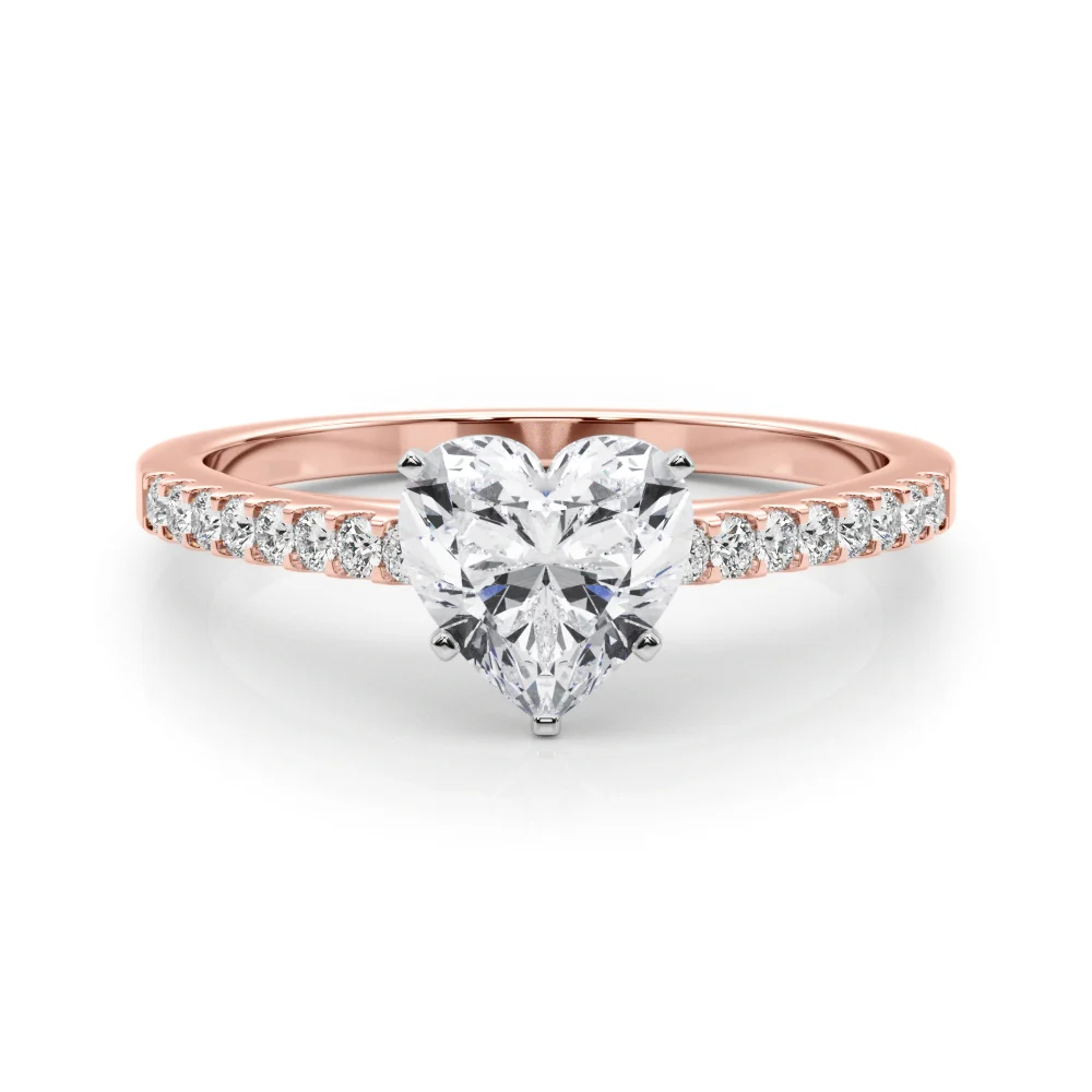 Single Row Cathedral Engagement Ring - Image 104