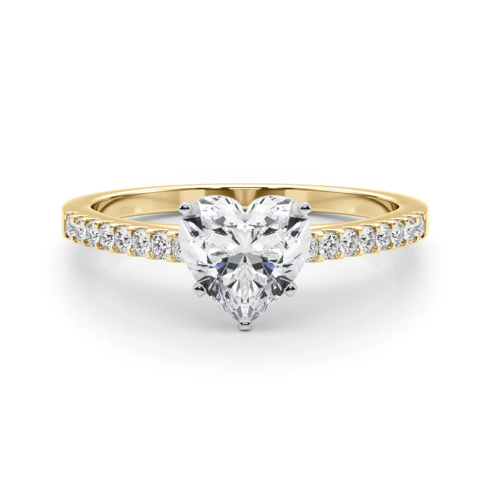 Single Row Cathedral Engagement Ring - Image 64