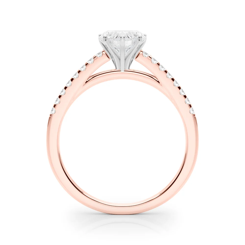 Single Row Cathedral Engagement Ring - Image 94