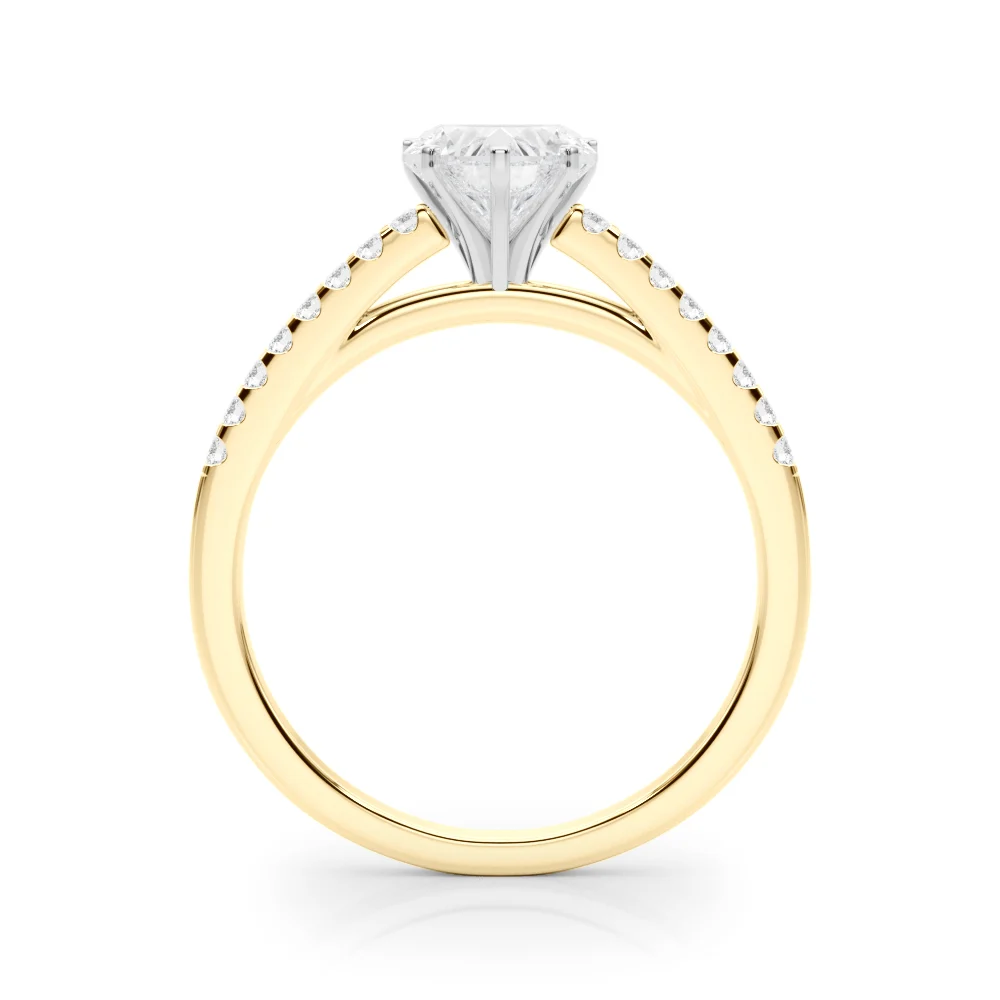 Single Row Cathedral Engagement Ring - Image 54