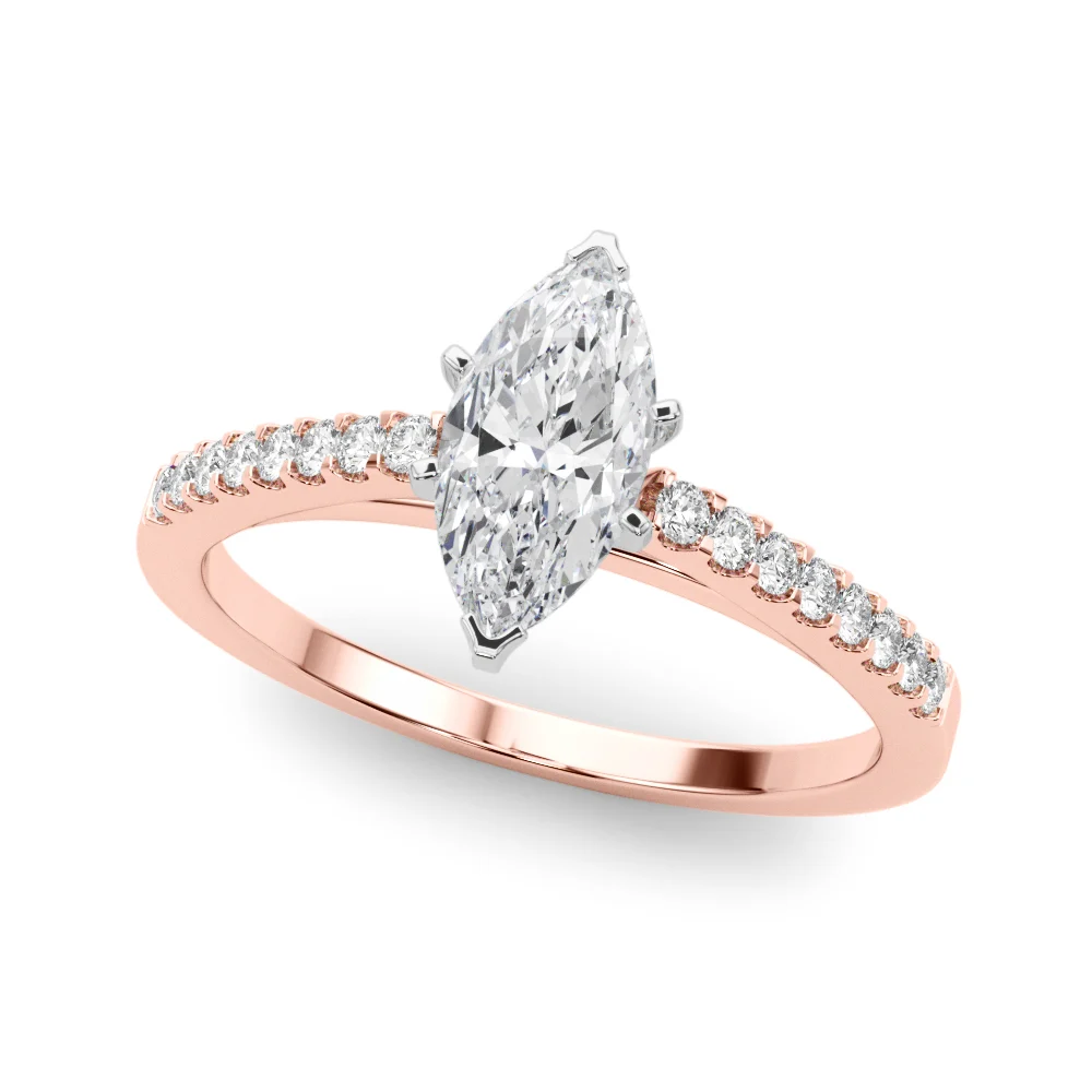 Single Row Cathedral Engagement Ring - Image 85