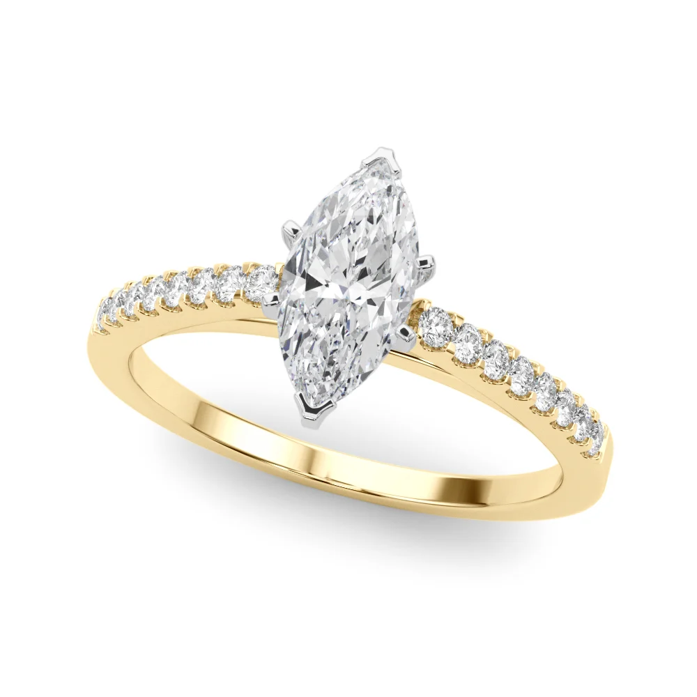 Single Row Cathedral Engagement Ring - Image 45