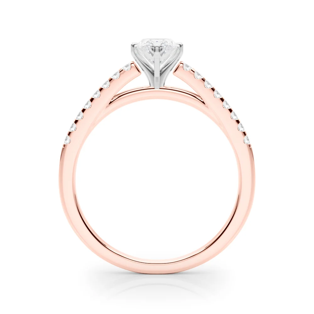 Single Row Cathedral Engagement Ring - Image 95