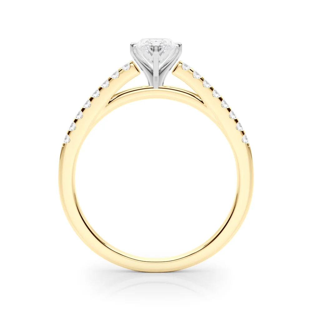 Single Row Cathedral Engagement Ring - Image 55