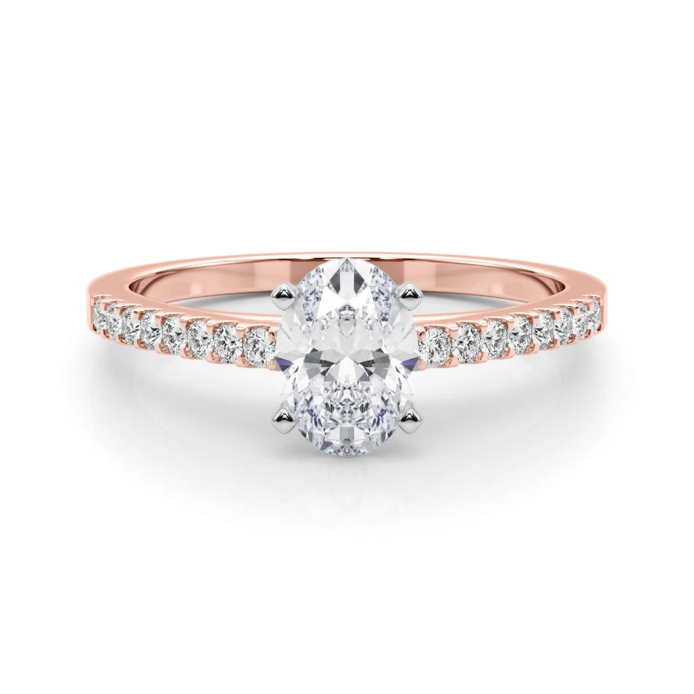 Single Row Cathedral Engagement Ring - Image 106