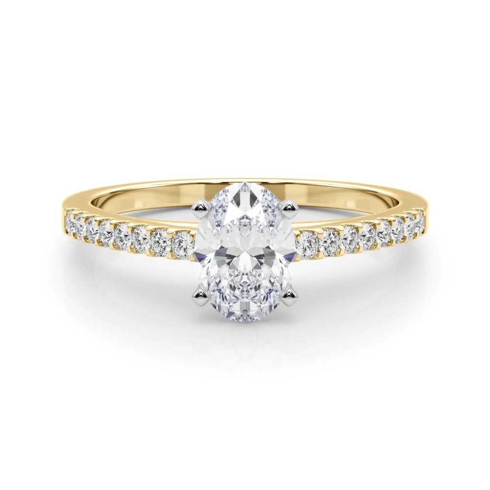 Single Row Cathedral Engagement Ring - Image 66