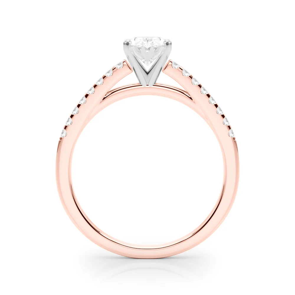 Single Row Cathedral Engagement Ring - Image 96