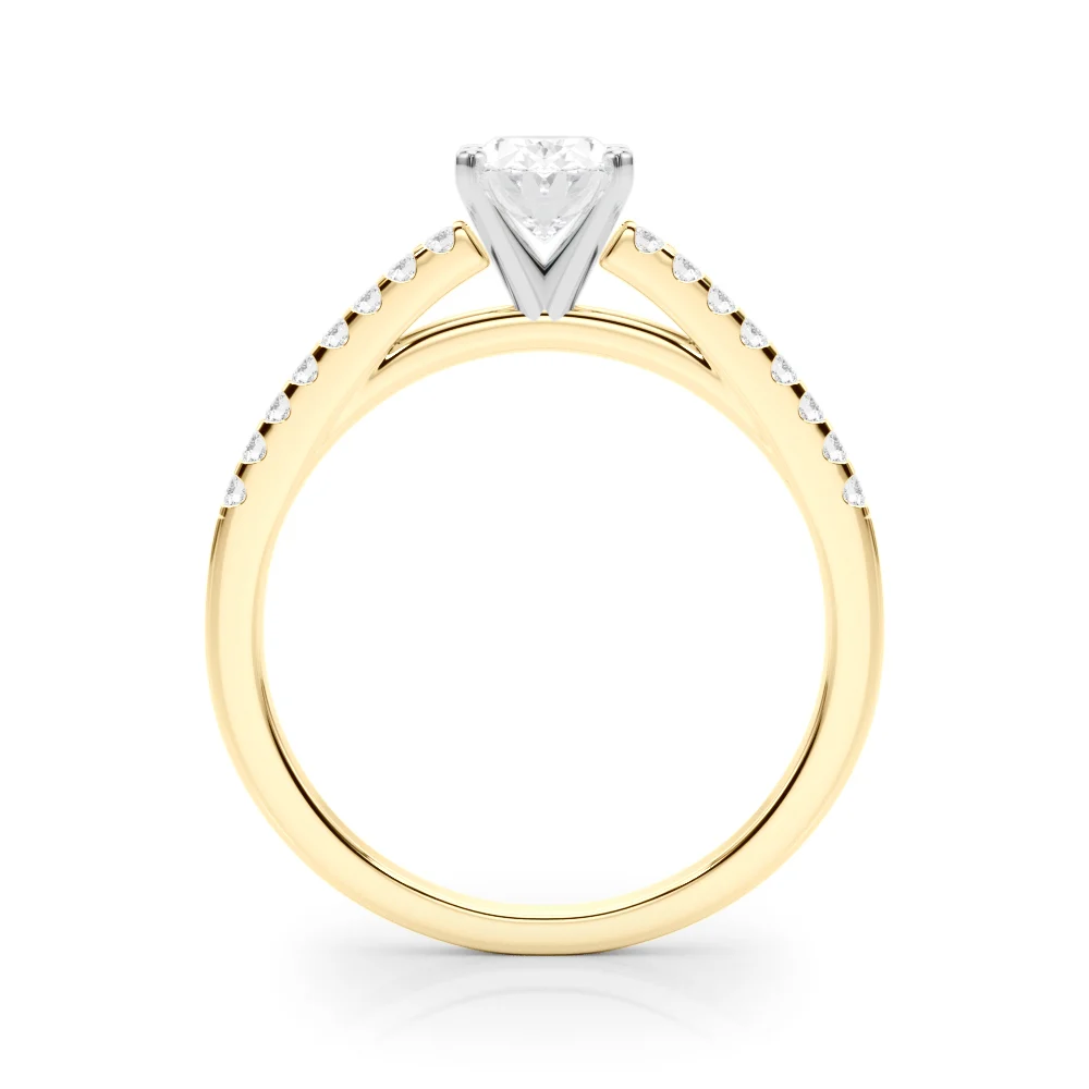 Single Row Cathedral Engagement Ring - Image 56