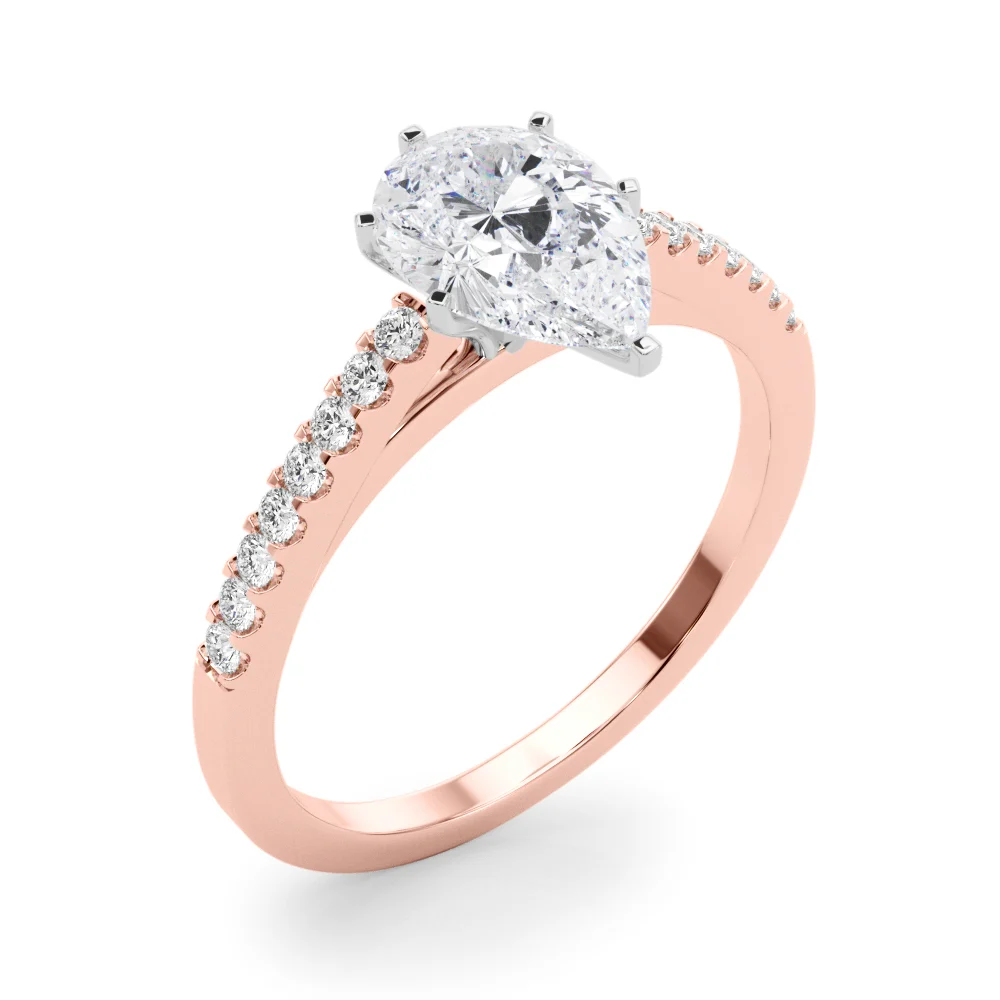 Single Row Cathedral Engagement Ring - Image 117