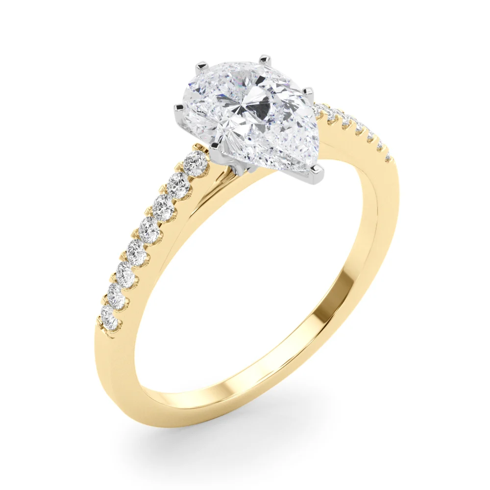 Single Row Cathedral Engagement Ring - Image 77